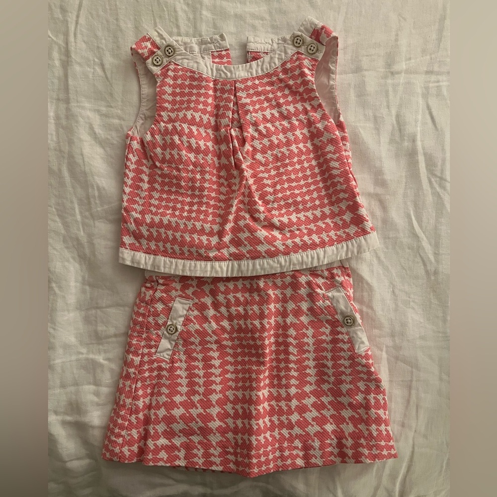 Janie and jack skirt and top set